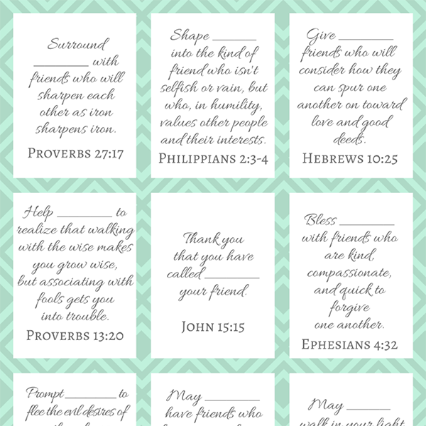Friendship Prayer Cards Jodie Berndt