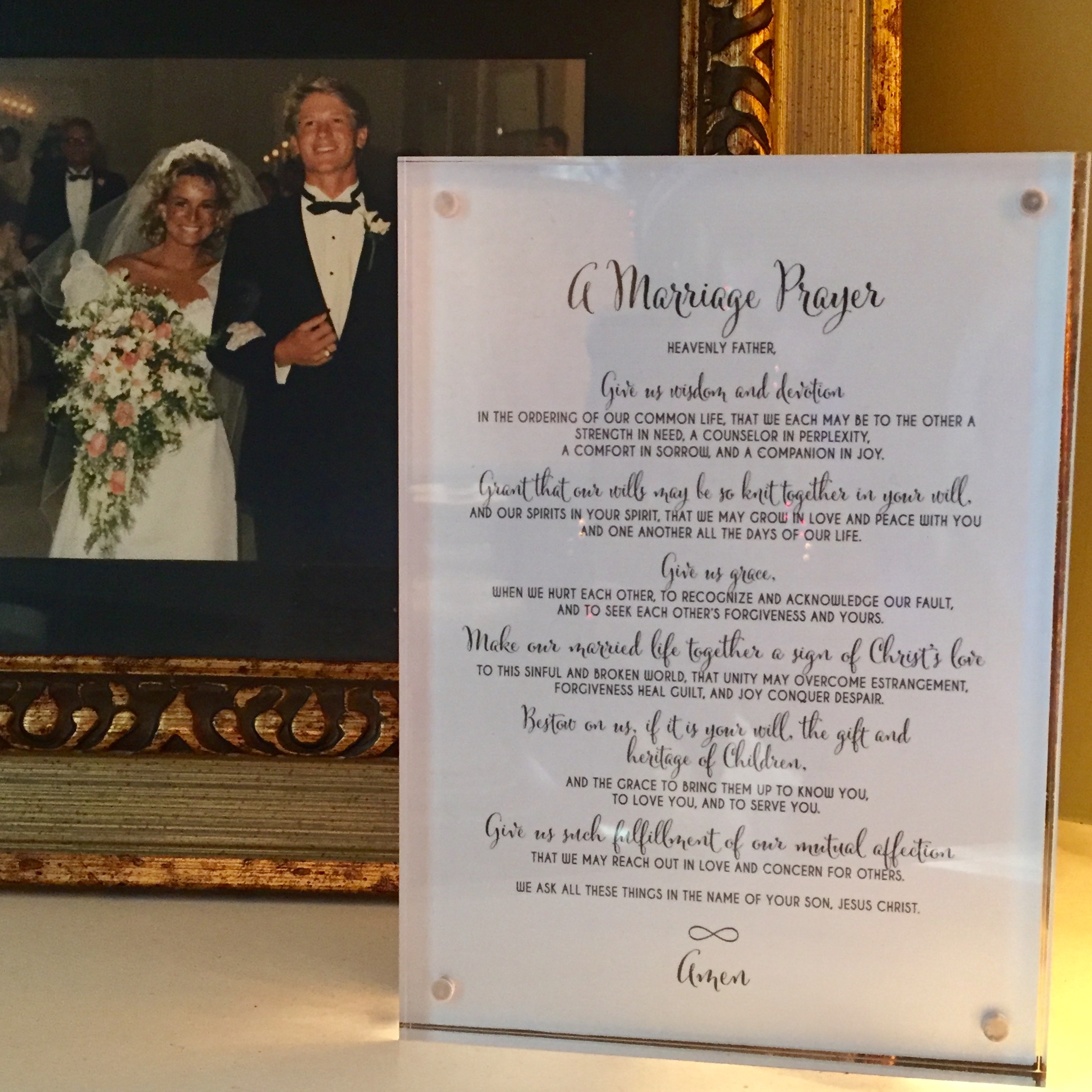 Marriage Prayer Printable with photo of Jodie and Robbie