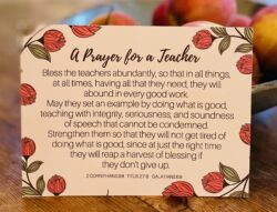 A Prayer for a Teacher