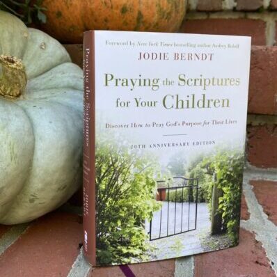 Praying the Scriptures book with Pumpkins