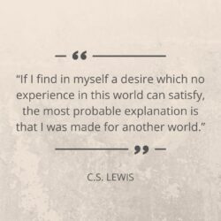 C.S. Lewis quote about faith