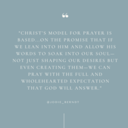 Christ's model for prayer quote