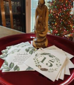 Advent cards with nativity