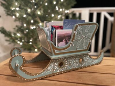 The Christmas card sleigh