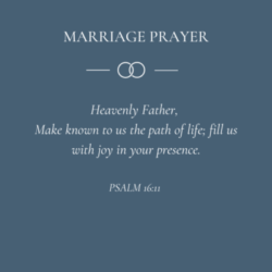 Marriage prayer for joy