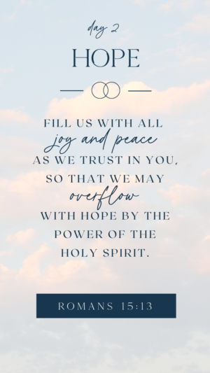 A prayer for HOPE