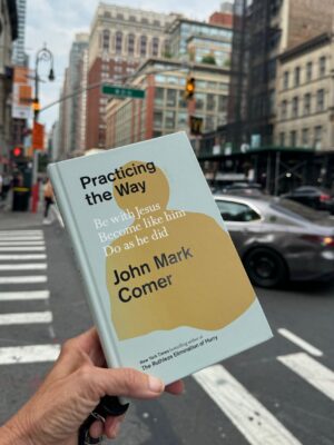 Practicing the Way book on the streets of NYC